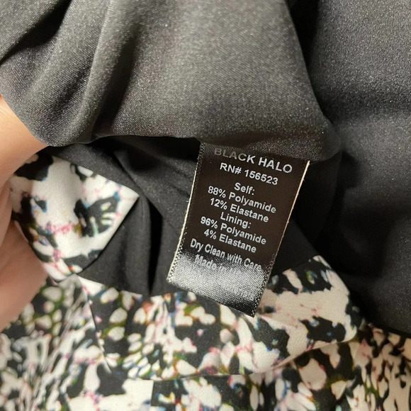 Black Halo Hepburn‎ Off-the-shoulder Sheath Dress In Kaleidoscope Size 0 - Picture 14 of 14